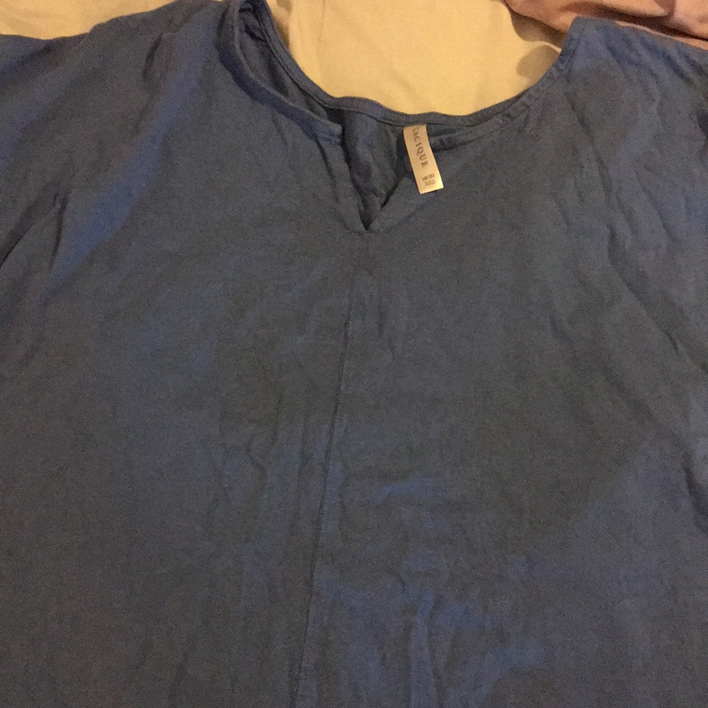 Blue pajama shirt